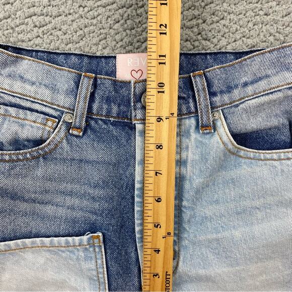 REVICE Matchmaker Love at First Sight Button Fly Patchwork Straight Jeans Sz: 24 - Picture 10 of 14